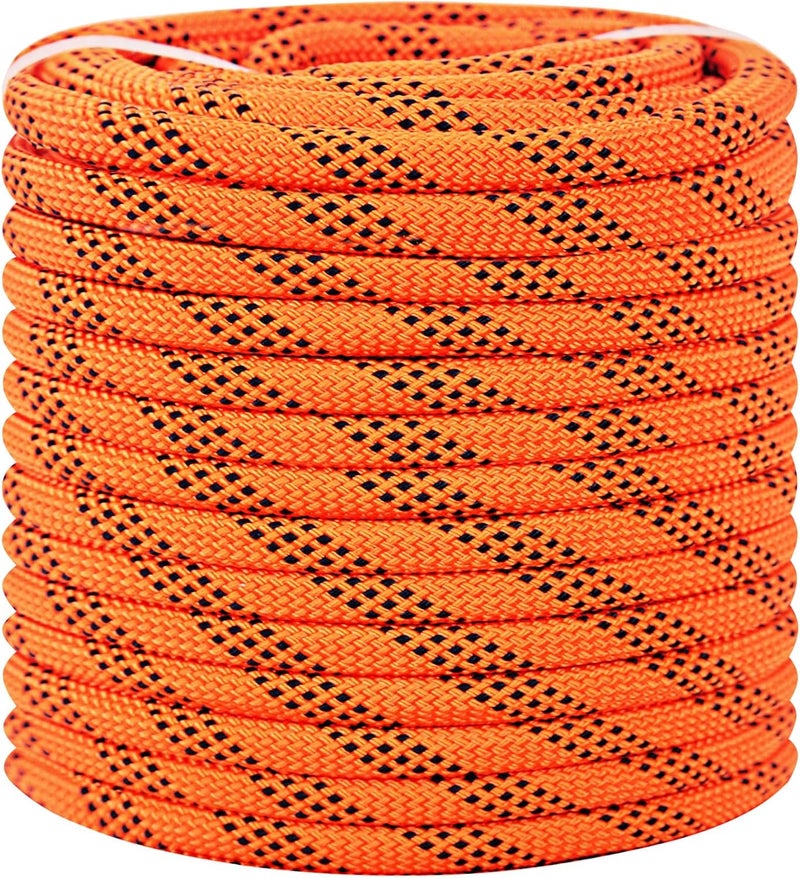 Meyoppm Braided Polyester Arborist Rigging Rope (3/8 inch x 150 feet), High Strength Arborist Rigging Rope for Outdoor Rock Climbing, Mountain Climbing, Hiking, etc - Image 1